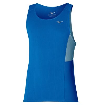 Camiseta sin Manga Mizuno Dryaeroflow Hombre - Azules - Chile M216WGHMKZ